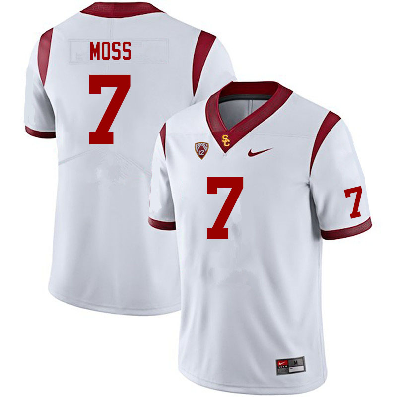 Men #7 Miller Moss USC Trojans College Football Jerseys Sale-White